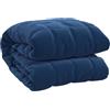 vidaXL Coperta Ponderata Blu 120x180 cm 9 kg Tessuto