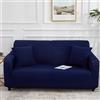 Odot Copridivano 4/3/2/1 Posti,Colori Solidi Moderni ed Eleganti Copridivano Elasticizzato Universale, Copri Divano AntiGraffio, Copri Divano con Braccioli, Fodera Divano (Blu Scuro,1 Posti)