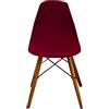 Chickwin Coprisedie Scandinavo, Tinta Unita Coprisedia Elasticizzati con Schienale 1 2 4 6 Pezzi, Fodere per Sedie da Sala da Pranzo Fodere Coprisedia Antiscivolo (Vino Rosso,4 Pezzi)