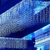 Generico Luci a Tenda LED 120 Lampadine 4×0.5m, Colore BLU, 8 Modalità, per Esterni I-50306 (CV.5MT)