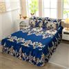 Morbuy Gonne da Letto Elasticizzato per Singolo Matrimoniale, Copri Bordo Letto con Balza Copriletto con Federe e Volant Mantovana Giroletto 3 Lati per 45 cm di Altezza (X03 Vintage Classic,200x220cm)