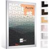 Bildershop-24 Cornice per puzzle London per puzzle ca. 300-500 pezzi, 61 x 46 cm, 46 x 61 cm, alluminio lucido con vetro acrilico