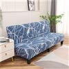 Hiseng Copridivano Senza Braccioli 3 Posti Elasticizzato Fodere Coperture Divano Letto Pieghevole Clic Clac Universale Lavabile Rimovibile Anti Scivolo Copri (190-225cm,Linee disordinate)
