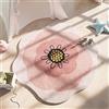 Morbuy Tappeto Rotondo Peloso, Tappeto a Forma di Fiore Carino, Antiscivolo Lavabile Tappeti Soffice Shaggy Moderni Interno Decorativo per Salotto Camera da Letto Ragazza (100cm,Fiore di Pesco)
