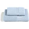 Caleffi - Set Asciugamani Bagno Viso e Bidet Morbida Spugna 100% Cotone Jacquard, 1 Asciugamano Viso 60x110 cm + 1 Asciugamano Bidet Ospite 40x60 cm Assorbenti Resistenti a Lavaggi Frequenti, Durevoli