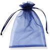 PLECUPE 100 Pezzi Sacchetti Confetti,Sacchetti Organza 20x30cm Sacchetti Regalo in organza con Coulisse per Matrimonio,Natale,Bomboniere,Compleanno,Caramella, Gioielli, Festa, Battesimo-Blu#1