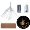 Générique Ghirlanda luminosa con timer, catena luminosa impermeabile - Catena di a 8 motivi alimentata a batteria | Design a gancio impermeabile per di Natale, con telecomando per dadi