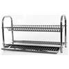IDOR STORE Scolapiatti da 80 cm in acciaio inox da appoggio made in italy con vaschetta raccogligocce
