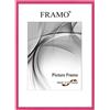 FRAMO Cornice foto 35 x 65 cm in legno massello | Pink Rosa lucido | Colore/dimensione selezionabile | cornici per manifesti | Puzzle | Poster | N°119