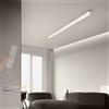 TZSMUM Plafoniera LED Soffitto Dimmerabile Lampada da Soffitto con Telecomando 2700K-6500K Plafoniera Bagno Lampadario LED Moderna Interno Decorativa per Cameretta Cucina Soggiorno (Bianco,200cm)