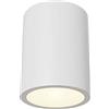 Partenopeautensili® Plafoniera moderna lampada Porta Faretto da soffitto in gesso verniciabile luce LED 60W per faretti GU10 tensione ingresso 230V (Senza Lampadina, Rotondo)