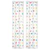 GBiancheria Tenda a Vetro Giorgia con Cuori Colorati - Set 2 Pannelli 60x150 o 60x240 cm - Tende Cameretta Bambini Semi Trasparenti con Passante - Tessuto Filtrante Leggero (60 x 240 cm)