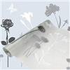 DecoMeister Pellicola Statica per Finestre 45x100 cm - Pellicola per Vetri Decorativa in PVC Perdita di Luce e Senza Colla - Facile da Applicare per Vetro Porte e Cabina Doccia - Fiore