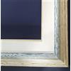 Artecentro cornice per quadri tele - shabby chic bianco-colore in legno varie misure offerta (bianco/blu, 24x30 + passepartout)