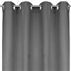 Bestlivings - Tenda opaca di colore grigio scuro con anelli, 140 x 225 cm (larghezza x lunghezza), disponibile in molte dimensioni e colori