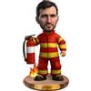 LINMQIU Figurine personalizzate con ritratti cartoon e soprammobili da scrivania,Statuette personalizzate in acrilico con foto per vigili del fuoco,Regali decorativi per uomini, papà, fidanzati, mariti