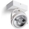 LEDKIA LIGHTING Faretto LED 15W CREE da Superficie Orientabile AR111 Regolabile Bianco 4000K Bianco Naturale