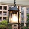 Chao Zan Retro Nero Lampada A Sospensione Per Esterni Impermeabile E27 Lampadari Alluminio Pendente/Sala Da Pranzo In Balcone Decorativo corridoi Gazebo Illuminazione A Sospensione Per Esterni 11 * 21Cm