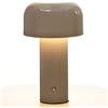 Glivpny Lampada da tavolo moderna a fungo per dimmer tattile portatile, luce notturna a LED ricaricabile con 3 livelli di luminosità