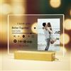 SENSING Targa Spotify personalizzato - Piatto Spotify con foto e luce, regalo originale per compleanno, San Valentino, uomini, donne, coppie, anniversari, Natale, 22X15cm