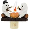Generico Luce Notturna Fantasma Falò, Luci Di Halloween Fantasma Falò Luce Notturna Tremolante Collegabile Al Muro, Simpatiche Decorazioni Di Halloween Illuminano L'illuminazione Dei Fantasmi, Lampada Fantasmi