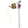 Generico Solar Santa Claus Watering Can Lights | Hanging Metal Solar Santa Claus Watering Can With LED Light, Waterproof Outdoor Lantern Garden Decoration For Yard Patio