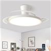 Fachae Intelligente Ventola Lampadario E Telecomando Silenzioso A Scomparsa Per Camera Da Letto Lampadario Ventilatore Da Soffitto Led Dimmerabile E Reversibile Per Camera Da Letto 6 Velocità