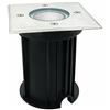 Partenopeautensili® Faretto segnapasso calpestabile lampada da incasso con attacco GU10 impermeabile IP65 per esterno giardino Viali sentieri By Universo (QUADRATO)