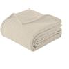 IlGruppone Copriletto Nido d'Ape 100% Cotone Tinta Unita Singolo Piazza Mezza Matrimoniale Prodotto Italiano Waffle Coperta Estiva Leggera Letto Divano Elegante - Panna - Singola175x280Cm