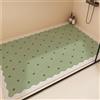 Z·Bling Tappetino Doccia Antiscivolo 50x70cm,Tappeto Bagno in Luffa,Tappeto Doccia Senza Ventose,Tappetino Vasca con Fori di Drenaggio,verde