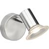 Brilliant g20410/13 Walk Spot appendiabiti, metallo/plastica, incasso, 4 W, acciaio
