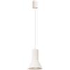 SOLLUX lighting Lampada a Sospensione - Lampada a Pendolo - Lampada da Soffitto Acciaio Alluminio - 1 Paralume - Lampada LED Lampadina - Beige Estria