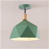 Mengjay Lampadario Da Soffitto Creativa Paralume Plafoniere interne Luci, in metallo Moderno,Industriale Nordico Retro (Verde)