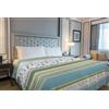 IlGruppone Copriletto Estivo Made in Italy 100% cotone Coperta Leggera Piquet Singolo Matrimoniale Piazza e mezza - BauBau Verde - 1 Piazza