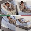 GEEMMA s.r.l. Cuscino cuneo anti reflusso DISPOSITIVO MEDICO detraibile memory foam | Cuscino da lettura Poggia schiena cuscini gravidanza cuscino per circolazione gambe