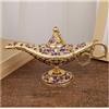 BLUVLY Lampada Magica di Aladino Grande da 35cm, Classica Lampada Vintage for La Casa, tè E Olio, Lampada dei Desideri del Genio di Aladino, Ornamenti for La Casa, Regali, Lampada Creativa (Viola)