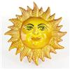 Ceramiche Azzaro & Romano Caltagirone Sole siciliano da appendere diam. cm 21, fatto a mano Made in Italy (sole2)