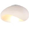 LIGKIN Lampadario Creativo Plafoniera Soffitto Nordico Ø30cm Paralume in Pietra Simulata E27 Lampada da Soffitto Luci Soffitto per Cucina Soggiorno Camera da letto, Bianco