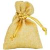 PuntoCasaStore 30 pz Sacchetto in Stoffa Juta 8x10 cm bomboniera portaconfetti + Nastro autotirante Laurea Matrimonio Comunione Nascita Battesimo cresima promessa (Beige)