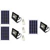 TEMPO DI SALDI 3x Faro a LED da 50W SMD Luce Bianca con Pannello Solare Sensore e Telecomando