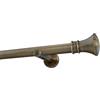 Sento Kit Bastone per Tende in metallo 25mm Ottone Antico Modern Montaggio Muro 140 cm (1x140cm) PRYMA