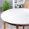 Biancocasa Proteggi tavolo mollettone ROTONDO in cotone 470 gr/mq per tavolo da (da cm 160 a cm 180)