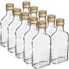 DIAH DO IT AT HOME 20 bottiglie di vetro da 200 ml (0,2 l), con tappo a vite in metallo (tappo avvitabile), per birra casalinga, gin, olio, aceto, vino, vodka, (20 bottiglie da 200 ml + tappi a vite