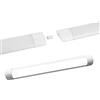 TOT ELECTRIC Plafoniera led 30W 60 cm Collegabile in serie Barra Prolungabile lineare Sottopensile rettangolare per uffici negozi Luce Bianca fredda