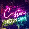 SShiiYYia Insegna al Neon LED Personalizzabile Opzionale Scritta Neon Personalizzata Segni Luminosa per Parete Decorazione Camera da Letto Matrimonio Compleanno Festa Negozio Luci Regalo
