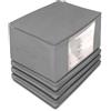 COVER IT - Organizer Armadio - Scatole Per Armadio E Piumone - Grigio 60x45x30cm - 4 Pezzi - Contenitori Per Salvaspazio - Contenitore Vestiti - Scatole Per Vestiti Cambio Stagione