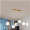 VR VETRINEINRETE Vetrineinrete® Lampadario a sospensione da soffitto con 6 sfere lampada decorativa bronzo per soggiorno cucina attacco g9 B88