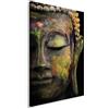 murando - Quadro Moderno Buddha Zen Scuro 60x90 cm 1 Pezzo - Quadri Moderni per Soggiorno - Stampa su Tela con Struttura - Decorazione da parete - Arte Spirituale Stile Orientale Yoga Spa p-B-0017-b-b