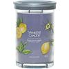 Yankee Candle Signature Candela Profumata, Tè Nero E Limone in Tumbler Grande, Candele di Miscela di Cera di Soia Lunga Durata, Regalo per le Donne