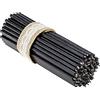 Danilovo Candele (Nero) Profumate in Pura Cera d'Api - Candele Chiesa Ortodossa per Preghiere, Natale, Lunghe, N40, Altezza 26,5 centimetri, 75 pz